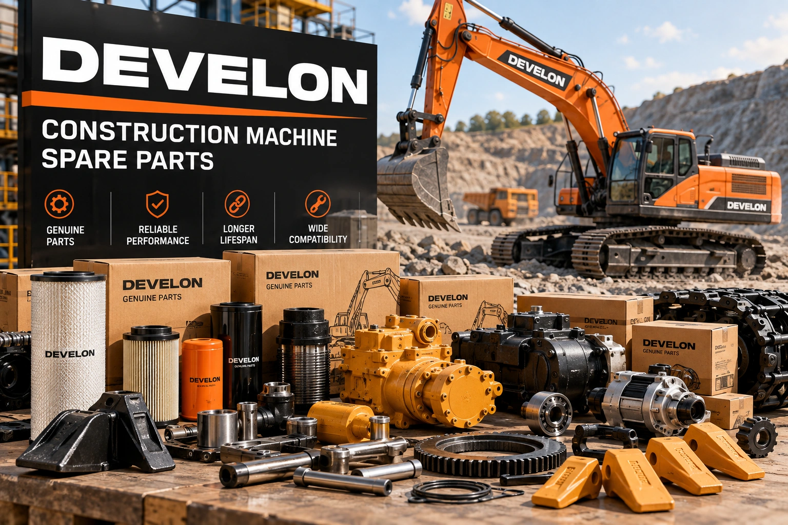 Develon Construction Machine Spare Parts UAE: Q4 Maintenance Guide
